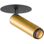 Slv grip! s, plafonnier encastr�, phase, 2700 k, 29�, ip20, cylindrique, or / noir - spot de plafond