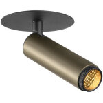 Slv grip! s, plafonnier encastr, phase, 3000 k, 29, ip20, cylindrique, bronze / noir - spot de plafond ...