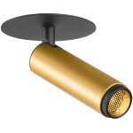 Slv grip! s, plafonnier encastr, phase, 3000 k, 29, ip20, cylindrique, or / noir - spot de plafond