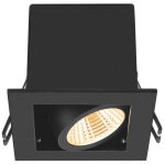 Slv kadux, encastré de plafond, simple, 3000 k, 38°, ip 20, carré, noir - luminaires encastrés Slv kadux, encastré de plafond, simple, 3000 k, 38°, ip 20, carré, noir - luminaires encastrés