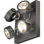 Slv kalu, applique et plafonnier int�rieur, quad, carr�, noir, led, 60w, 3000k, variable triac - lampes ...