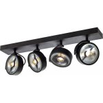 Slv kalu, applique et plafonnier int�rieur, quad, noir, gu10 / qpar111, 4x 75w max - lampes murales et ...