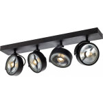 Slv kalu, applique et plafonnier int�rieur, quad, noir, gu10 / qpar111, 4x 75w max - lampes murales et ...