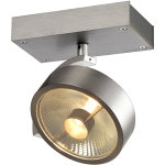 Slv kalu, applique et plafonnier int�rieur, simple, alu bross�, gu10 / qpar111, 75w max - lampes murales ...