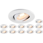 Slv kit compos de 12 x 1007090 universal downlight move phase ip20 38 et 1007092 cache - spot de plafond ...
