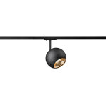 Slv light eye 150, spot monophas, rond, gu10, 1x max. 13 w, noir mat - lampes avec adaptateur monophas ...