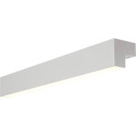 Slv l - line 60, applique int�rieure, argent mat, led, 10w, 3000k, ip44 - lampes murales et de plafond ...