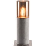 Slv lisenne 40, borne ext�rieure, gris / verre fum�, e27, 23w max, ip54, basalte - lampes sur pied, murales ...