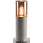 Slv lisenne 40, borne ext�rieure, gris / verre fum�, e27, 23w max, ip54, basalte - lampes sur pied, murales ...