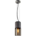 Slv lisenne, suspension intérieure, gris / brun, e27, 23w max - lampes pendulaires Slv lisenne, suspension intérieure, gris / brun, e27, 23w max - lampes pendulaires