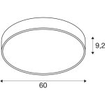 Slv medo® 60, applique et plafonnier, rond, 2700 / 3000 / 4000 k, 39 w, coupure en fin de phase - lampes ... Slv medo® 60, applique et plafonnier, rond, 2700 / 3000 / 4000 k, 39 w, coupure en fin de phase - lampes ...