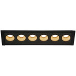 Slv milandos 6, encastr� de plafond, noir, 3000 k, 45� - spot de plafond