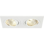 Slv new tria 155, encastr de plafond intrieur, double, blanc, led, 14w, 2700k, clips ressorts - spot ...