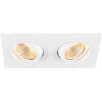 Slv new tria® 155, plafonnier encastré, carré, 2700 k, deux ampoules, phase, 38°, blanc - lampes murales ... Slv new tria® 155, plafonnier encastré, carré, 2700 k, deux ampoules, phase, 38°, blanc - lampes murales ...