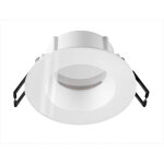 Slv new tria� 68, cadre de montage pour plafonnier, d : 8, 3 h : 3, 55 cm, ip 65, verre inclus, blanc ...