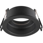 Slv new tria� 68, cadre de montage pour plafonnier, enfonc�, d : 8, 2 h : 4, 4 cm, ip 20, noir - encastr�s ...