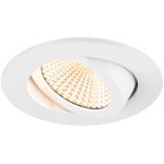 Slv new tria® 68, encastré de plafond, 1800 - 3000 k, 60°, ip 20, rond, blanc - luminaires encastrés Slv new tria® 68, encastré de plafond, 1800 - 3000 k, 60°, ip 20, rond, blanc - luminaires encastrés