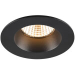 Slv new tria 68, encastr de plafond, 3000 k, 38, ip 20 / ip 65, rond, noir - luminaires encastrs