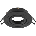 Slv new tria� 75, cadre de montage pour plafonnier, d : 9, 3 h : 2, 6 cm, ip 20, noir - encastr�s de ...