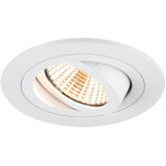 Slv new tria 75, encastr de plafond, 3000 k, 38, ip 20, rond, blanc - luminaires encastrs