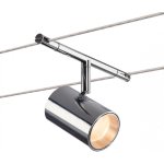 Slv noblo spot, spot pour cble tendu t. b. t. , intrieur, chrome, led, 8, 5w, 2700k - systmes de cbles ...