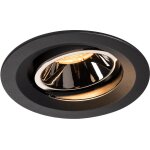 Slv numinos, encastr de plafond intrieur, 40, noir / chrome, led, 2700k, orientable - spot de plafond ...