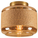 Slv pantilo rope 19, plafonnier et applique en saillie, cylindrique, 1x max. 15 w e27, or - projecteurs ...