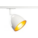 Slv para cone 14, spot pour rail 1 allumage, intrieur, blanc laqu / or, gu10 / qpar51, 25w max - lampes ...