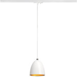 Slv para cone 14, suspension pour rail 1 allumage, gu10, blanc / or - lampes avec adaptateur monophas ...
