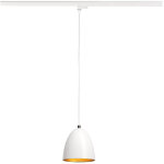 Slv para cone 14, suspension pour rail 3 allumages, gu10, blanc / or - lampes avec adaptateur monophas� ...