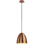 Slv para cone 20, suspension intrieure,  20 cm, cuivre, e27, 60w max - lampes pendulaires