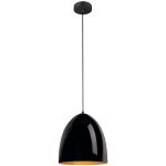 Slv para cone 30, suspension, longueur de suspension 250 cm, e27, 1x max. 60 w, noir / doré - lampes ... Slv para cone 30, suspension, longueur de suspension 250 cm, e27, 1x max. 60 w, noir / doré - lampes ...