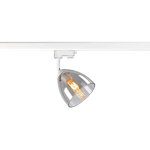 Slv para cone gl gu10, spot 3 allumages, blanc / transparent - lampes avec adaptateur triphas 230v