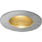 Slv patta - i, encastr� de plafond int�rieur / ext�rieur, rond, alu bross�, led, 11w, 3000k - spot de ...