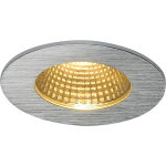 Slv patta - i, encastr de plafond intrieur / extrieur, rond, alu bross, led, 11w, 3000k - spot de ...