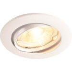 Slv pika, encastr� de plafond int�rieur, rond, orientable, blanc, gu10 / qpar51, 50w max - spot de plafond ...