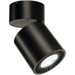 Slv plafonnier supros led, 4000k, rond, noir, 3100lm, rflecteur 60, 33, 5 - lampes murales et de plafond ...