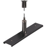 Slv plaque de renforcement pour rail avec kit de suspension, 48v track, filin de 3 m, noir - 3 phases ...