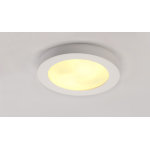 Slv plastra 105, plafonnier int�rieur, blanc, e27, 2x 25w max, pl�tre - lampes murales et de plafond