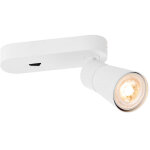 Slv puri 2. 0 cone, plafonnier et applique en saillie, interrupteur, carr, 1x max. 6 w gu10, blanc - ...