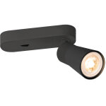 Slv puri 2. 0 cone, plafonnier et applique en saillie, interrupteur, carr, 1x max. 6 w gu10, noir - ...