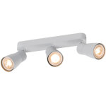 Slv puri 2, 0 dome, applique murale et plafonnier, long, 3 x max. 6 w gu10, gris - lampes murales et ...