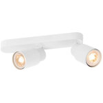 Slv puri 2. 0 tube, plafonnier et applique en saillie, asym�trique, 2x max. 6 w gu10, blanc - lampes ...