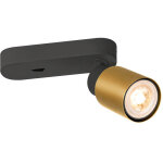 Slv puri 2. 0 tube, plafonnier et applique en saillie, interrupteur, carr, 1x max. 6 w gu10, noir - ...