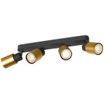 Slv puri 2. 0 tube, plafonnier et applique en saillie, long, 4x max. 6 w gu10, noir / doré - lampes murales ... Slv puri 2. 0 tube, plafonnier et applique en saillie, long, 4x max. 6 w gu10, noir / doré - lampes murales ...