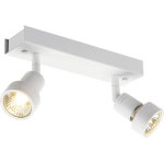 Slv puri, applique et plafonnier int�rieur, double, blanc mat, gu10 / qpar51, 2x 50w max - lampes murales ...