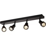Slv puri, applique et plafonnier int�rieur, quad, noir mat, gu10 / qpar51, 4x 50w max - lampes murales ...