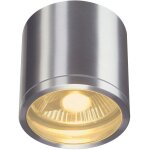 Slv rox, plafonnier ext�rieur, alu bross�, gu10 / qpar111, 50w max, ip44 - lampes sur pied, murales et ...