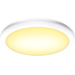 Slv ruba, applique et plafonnier extrieur, blanc, led, 12w, 3000 / 4000k, interrupteur cct - lampes ...