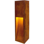 Slv rusty� slot 50, borne ext�rieure, fonte rouill�e, led, 8, 6w, 3000k, ip55 - lampes sur pied, murales ...